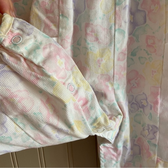 Vintage 80s/90s Baby Floral Cotton Romper by Health-Tex Size 12 Months - Picture 11 of 11